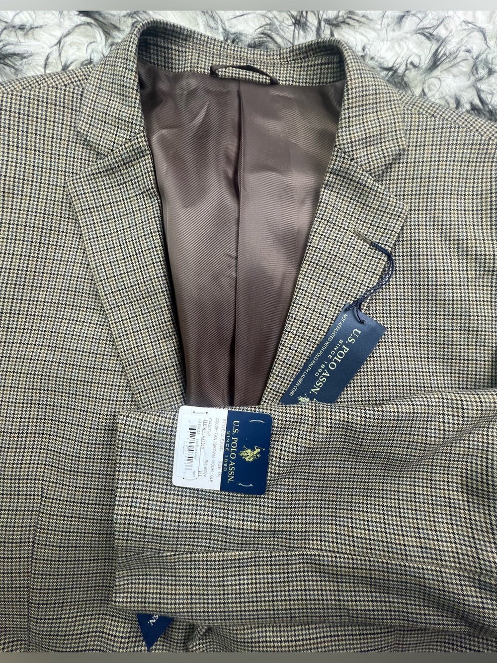 U.S. Polo Assn. Brown Glen Plaid Sport Coat
